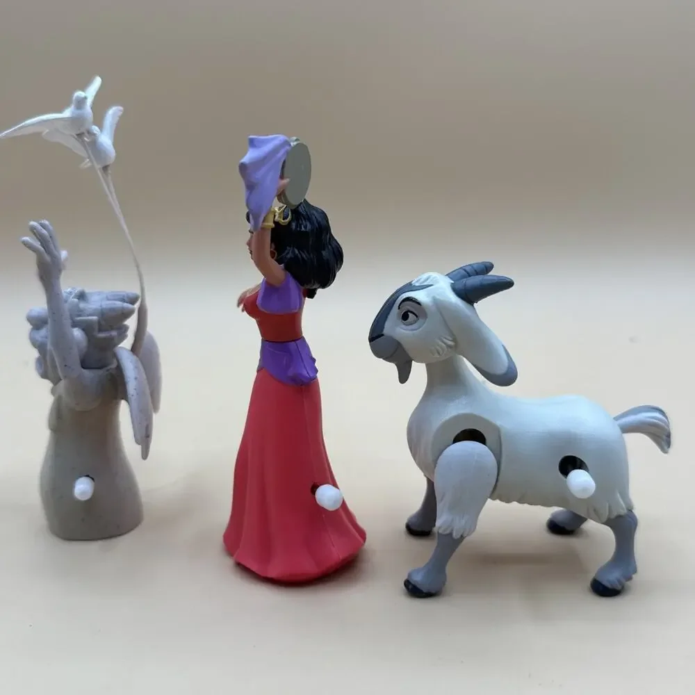 Disney Hunchback Of Notre Dame Wind-Ups (3) Laverne Djali Esmeralda MOC Mattel